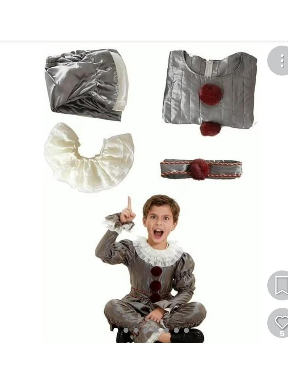 Pennywise clown costume